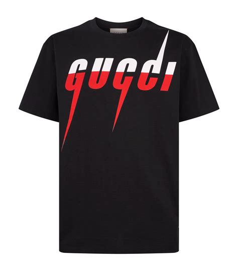 gucci t shirt black mens|real Gucci shirts for men.